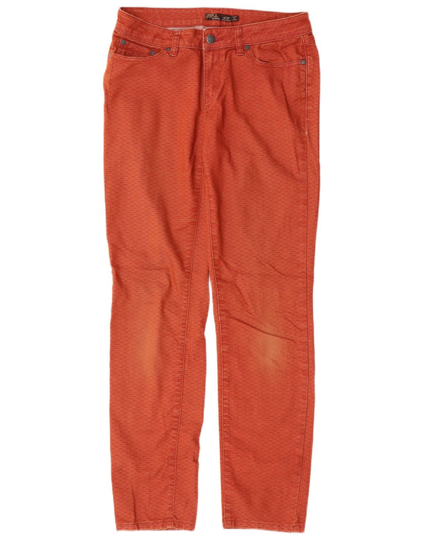 Blugi drepti pentru femei Prana US 4 Small W27 L31 Orange Check Bumbac