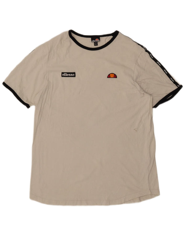 Tricou cu grafic pentru bărbați Ellesse Top 2XL din bumbac alb colorat