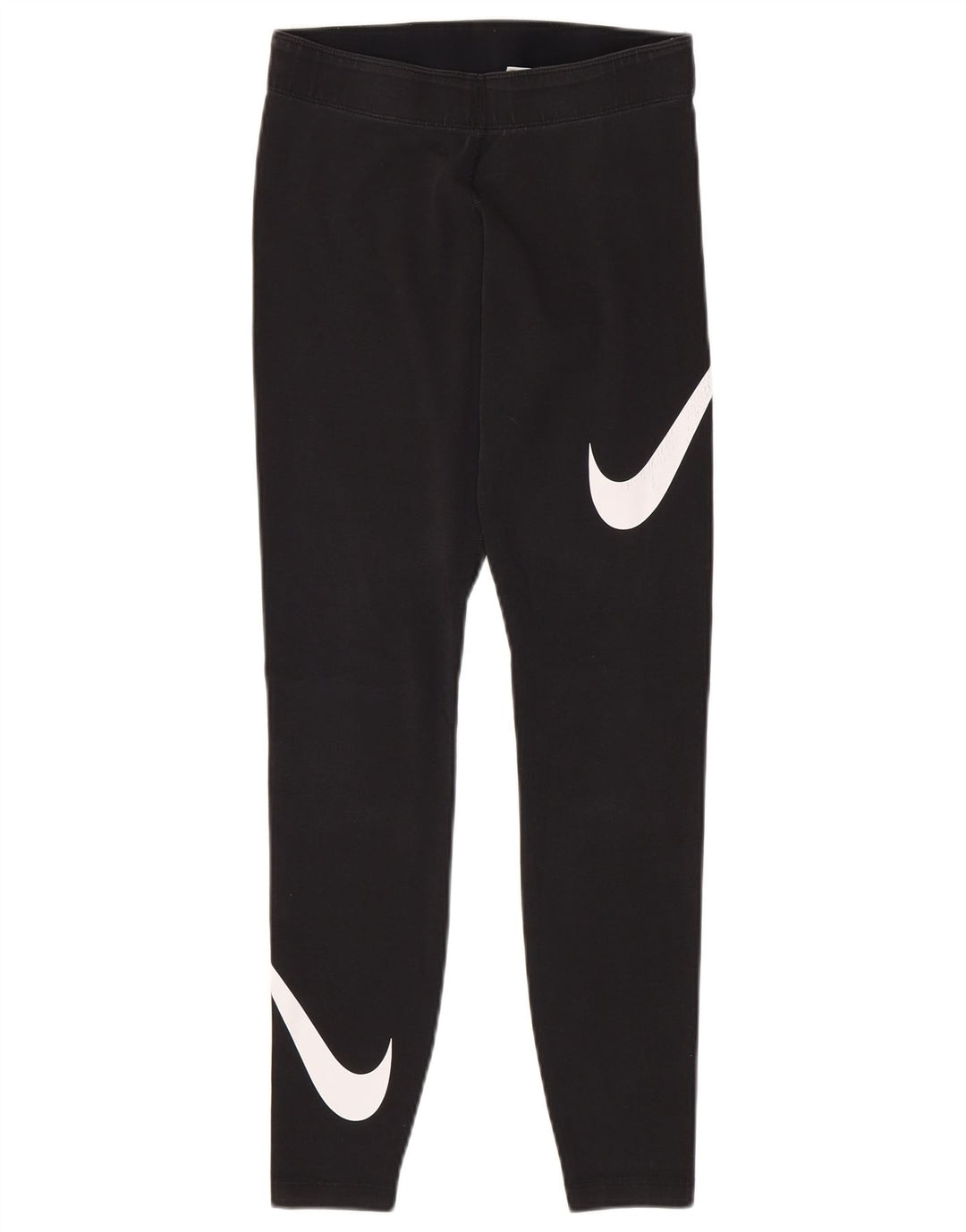 Leggings grafic NIKE pentru femei UK 8, bumbac negru mic
