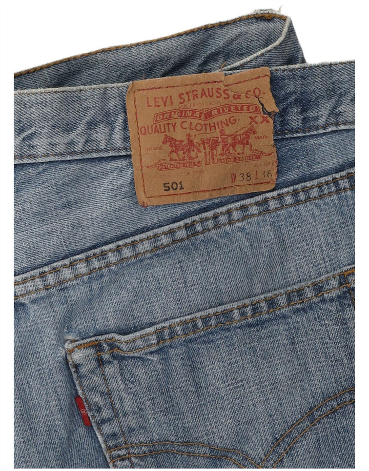 Blugi drepti pentru bărbați Levi's 501 W38 L30 Bumbac albastru