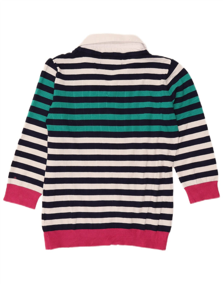 Pulover supradimensionat cu decolteu în V Paco Coastal pentru femei UK 10 mic multicolor