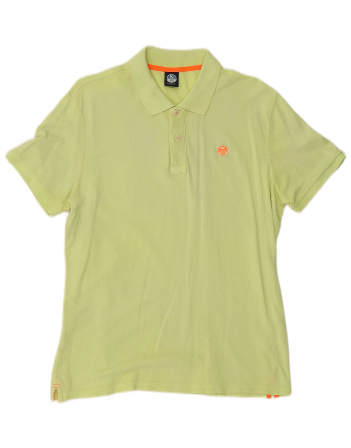 Tricou polo North Sails pentru bărbați, bumbac verde mare