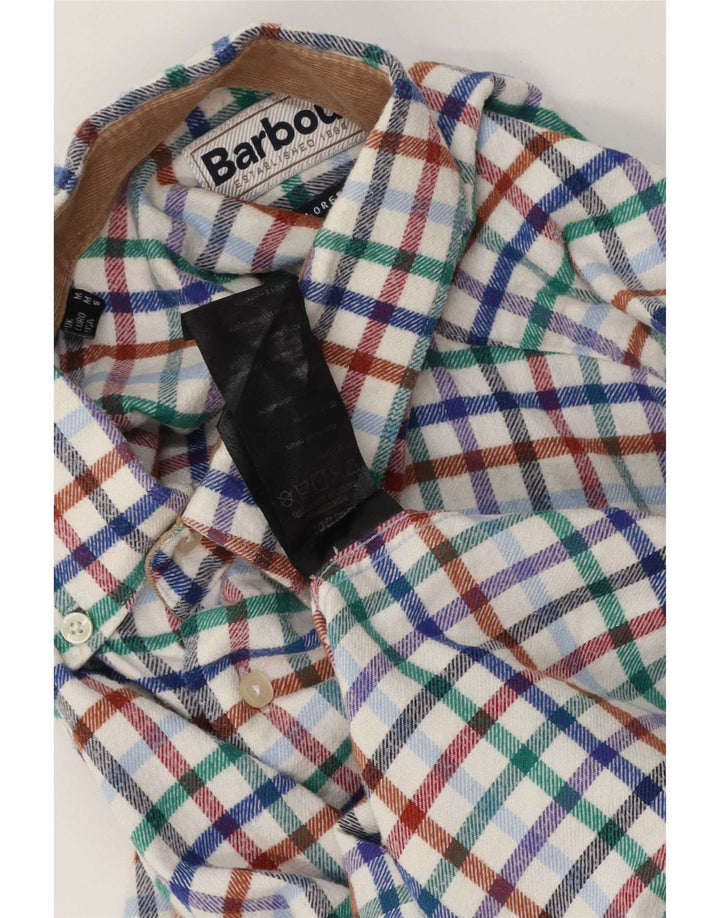 Cămașă de flanel pentru bărbați Barbour, bumbac cu carouri, multicoloră, medie
