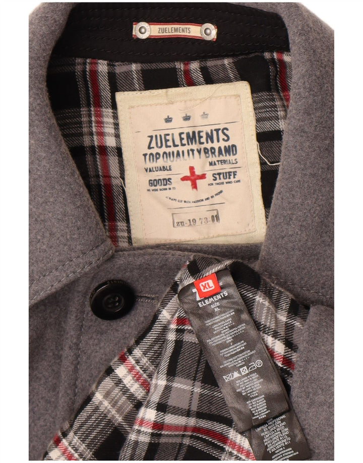 Palton pentru bărbați Zu Elements UK 42 XL Lână gri
