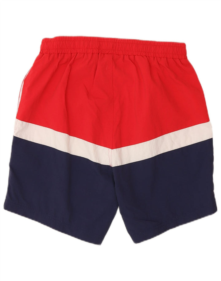 Pantaloni scurți de înot Fila pentru bărbați, roșii mici, nailon color bloc