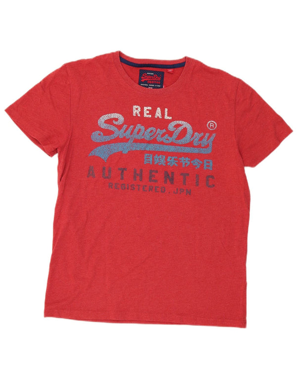Tricou grafic pentru bărbați Superdry Top mare bumbac roșu