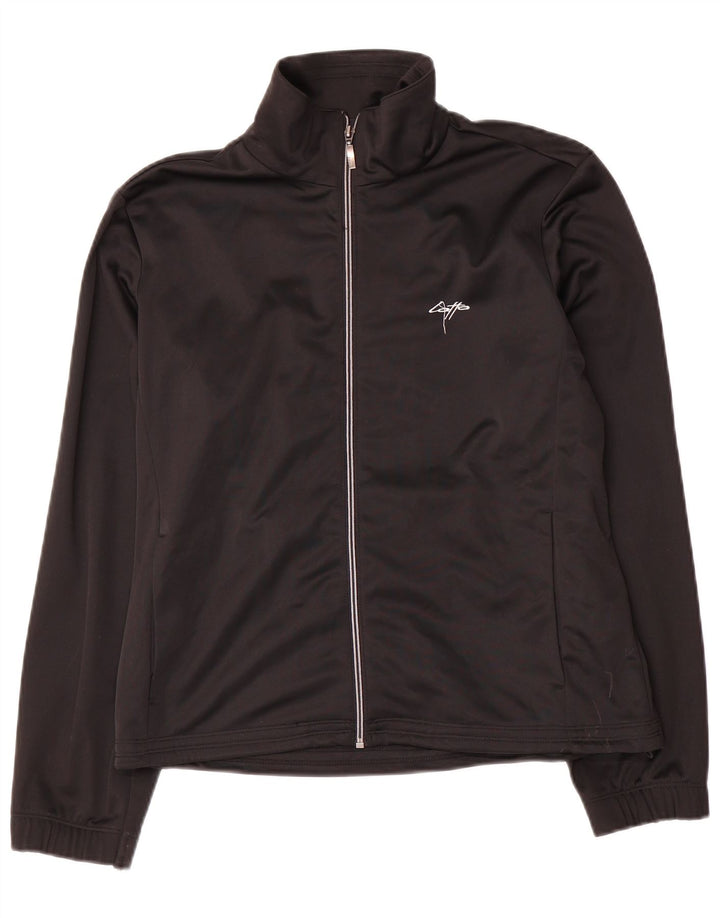 Jachetă Lotto pentru femei Crop Trening Top Jacket UK 14 Poliester mediu negru