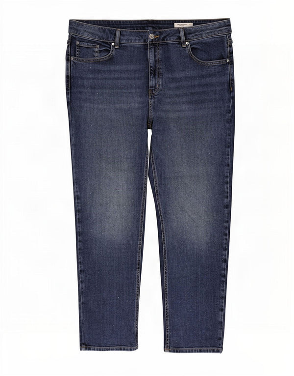 Blugi drepti The Sienna pentru femei Marks & Spencer UK 20 2XL W40 L27 Albastru