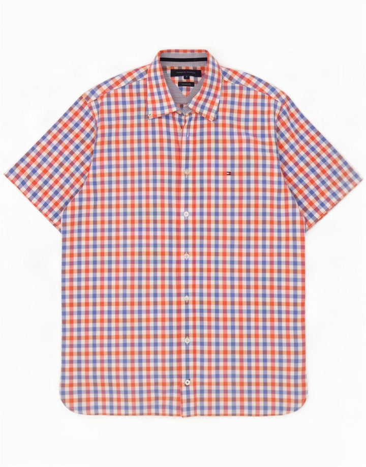 Tommy Hilfiger Cămașă cu mânecă scurtă pentru bărbați Mediu, multicolor, carouri