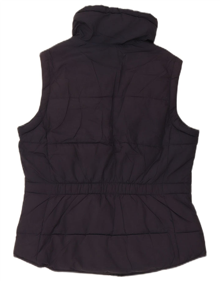 Gilet căptușit pentru femei Massimo Dutti UK 14 Medium Bleumarin Poliester