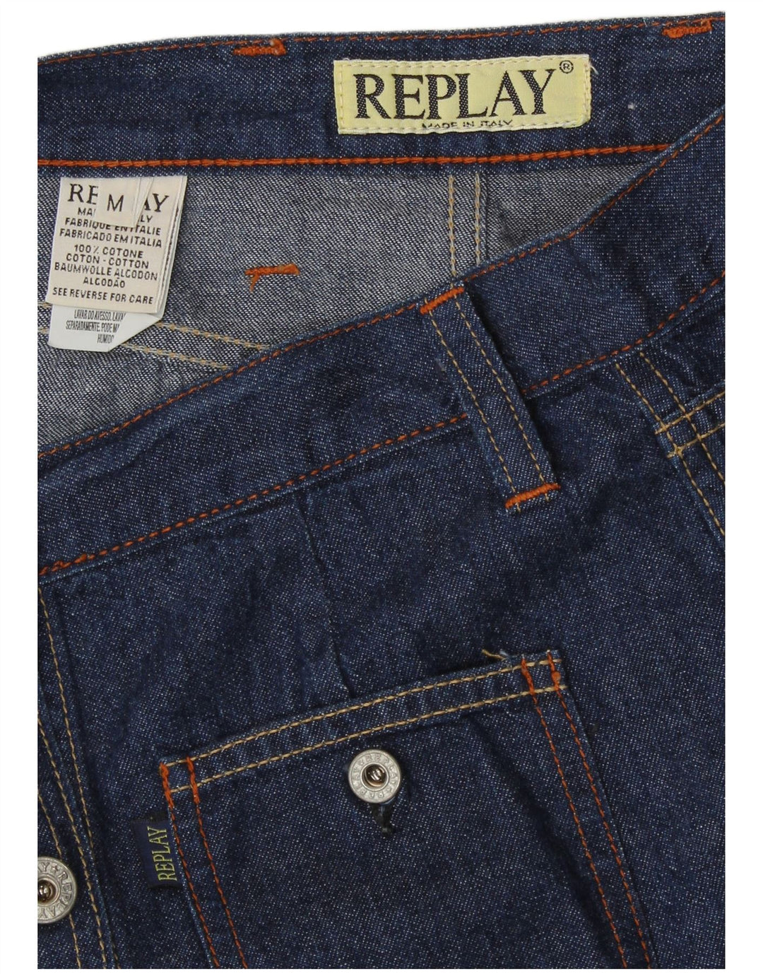 REPLAY Fusta Maxi Denim pentru Damă Mediu W28 Bumbac Bleumarin