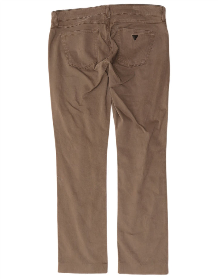 Pantaloni casual Bootcut Guess pentru femei W32 L30 Gri Lyocell