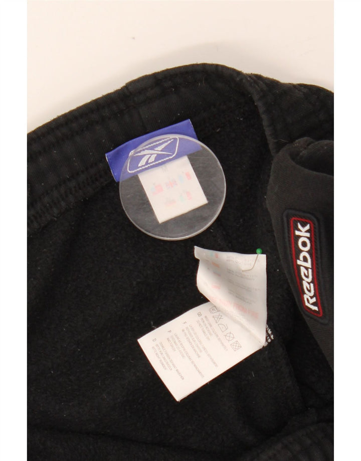 REEBOK Pantaloni de trening pentru bărbați Joggeri, bumbac mediu negru