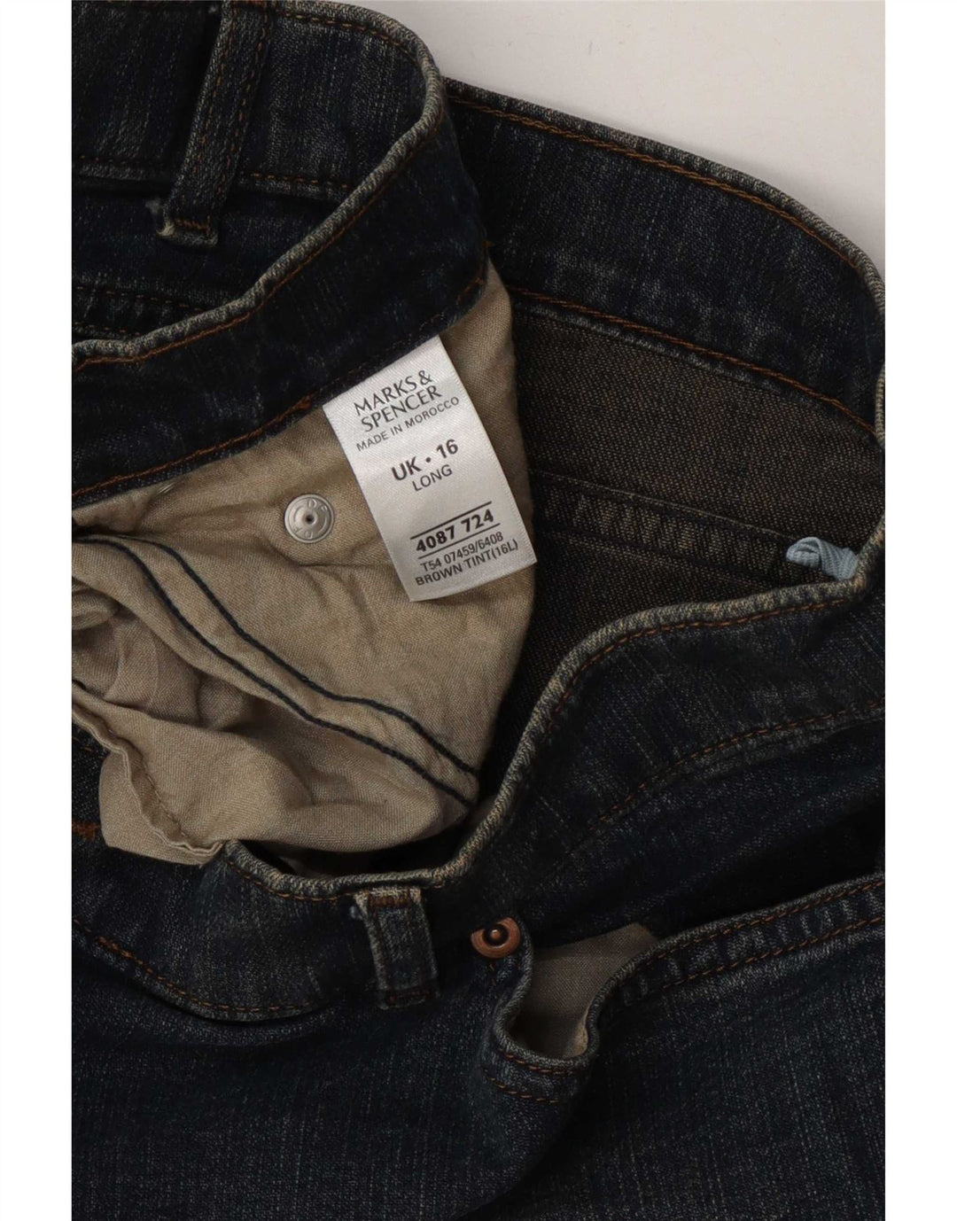 Blugi Bootcut pentru femei Marks & Spencer UK 16 Large W34 L31 Blue Bumbac
