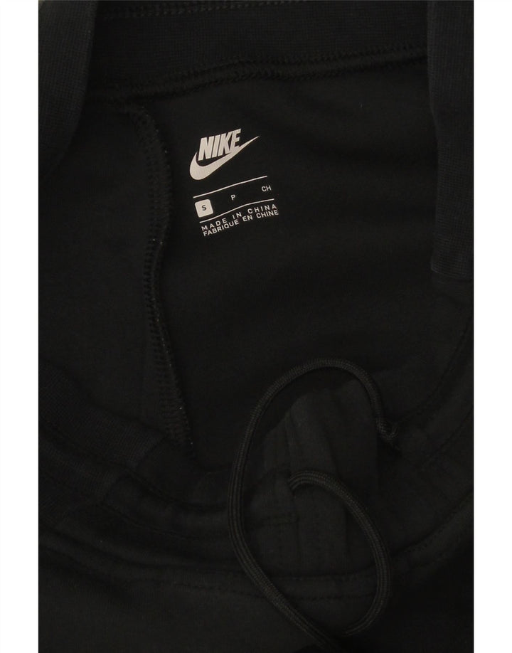 Pantaloni de trening capri Nike pentru bărbați, bumbac negru, bloc de culoare