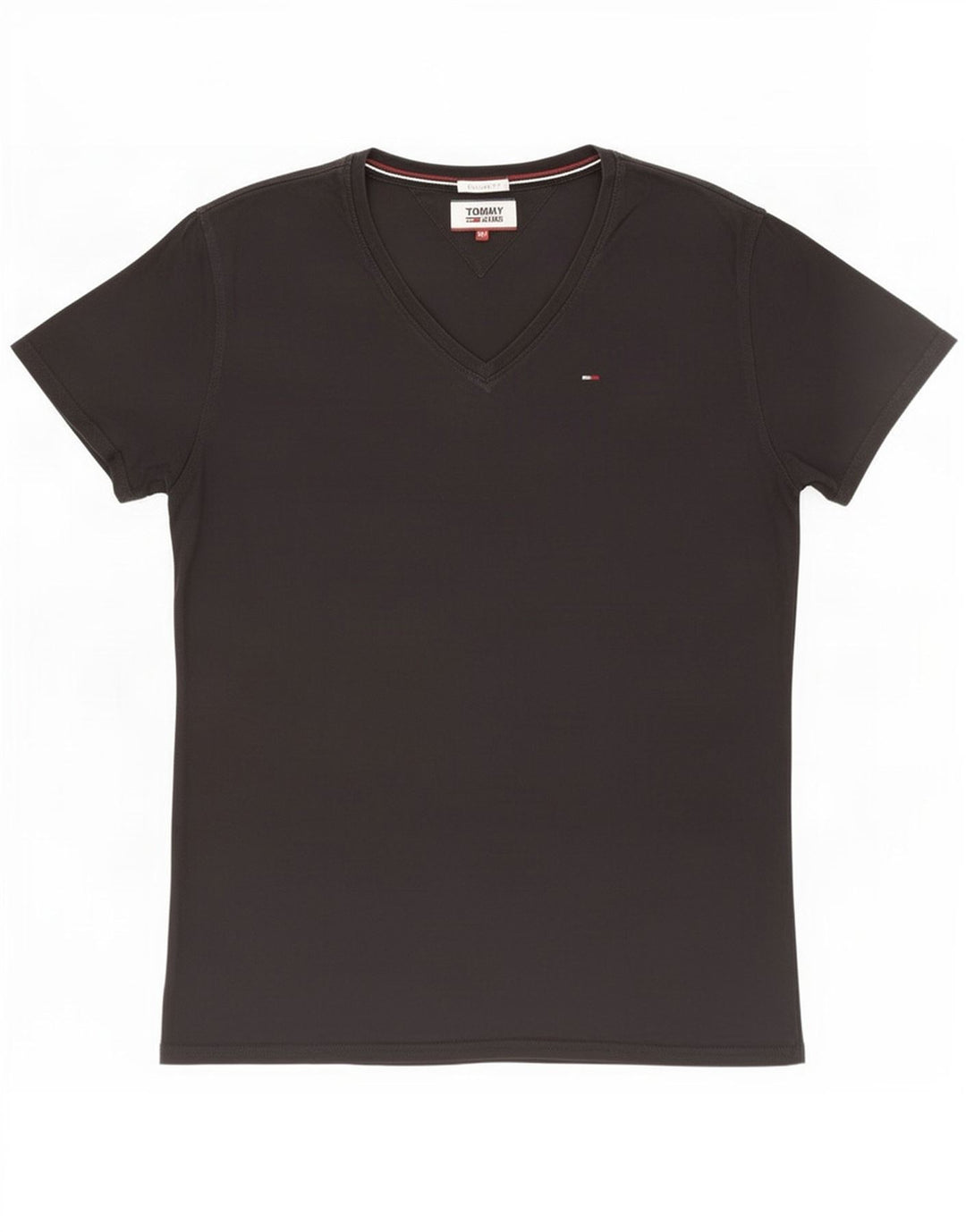 Tricou Tommy Hilfiger pentru bărbați, cu croiala normală, top mediu din bumbac negru