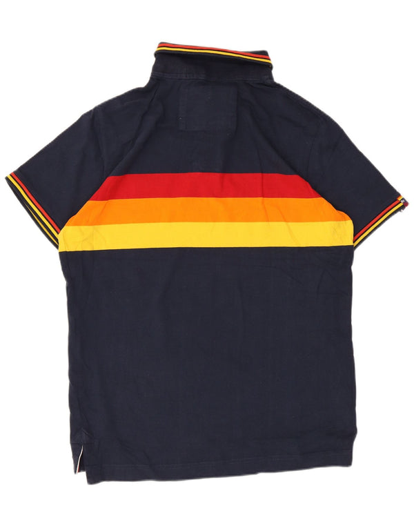 Cămașă polo pentru bărbați Superdry XL, albastru bleumarin, bumbac color bloc
