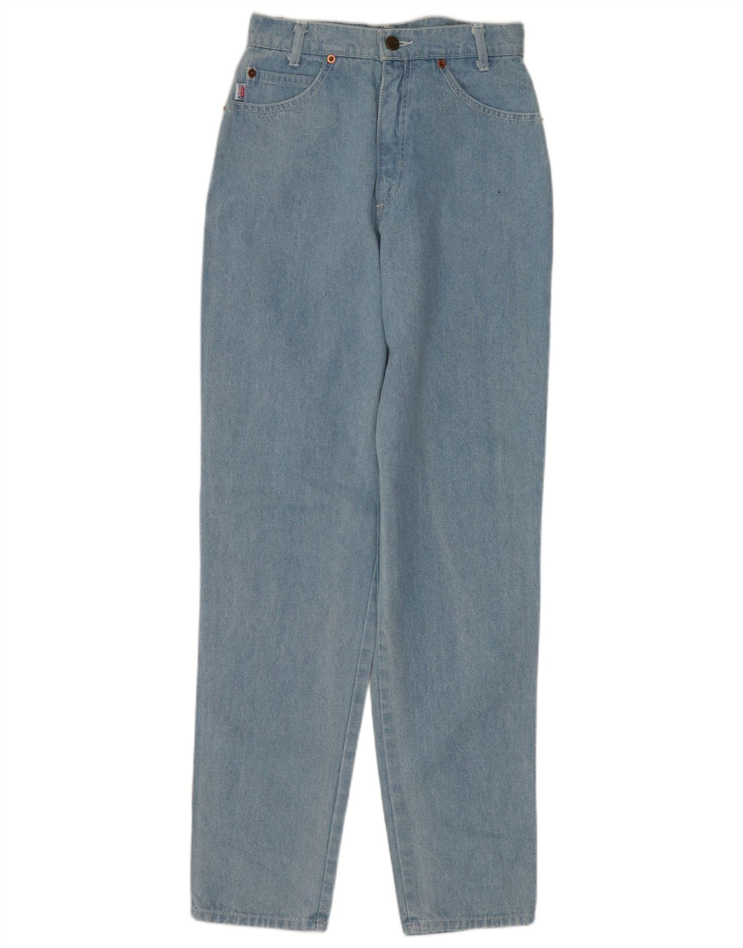 ENRICO COVERI Blugi conici pentru fete cu talie înaltă 13-14 ani L24 L30 Albastru