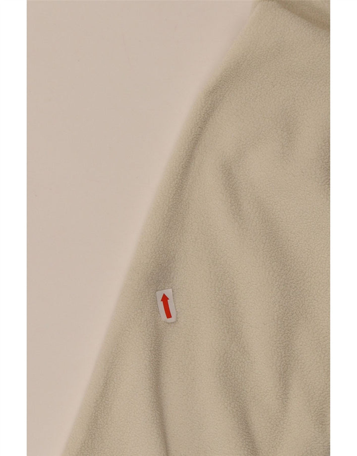 MARKS & SPENCER Womens Fleece Jacket UK 18 XL Off White Polyester