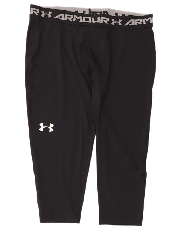 Legging Capri cu grafică Under Armour pentru bărbați, poliester negru 2XL