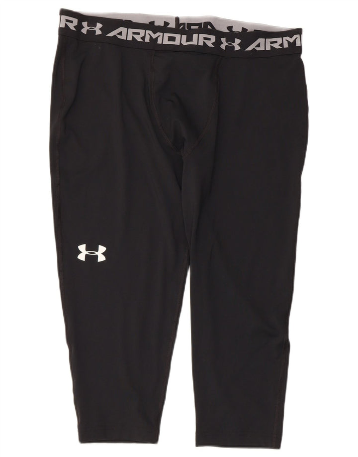 Legging Capri cu grafică Under Armour pentru bărbați, poliester negru 2XL