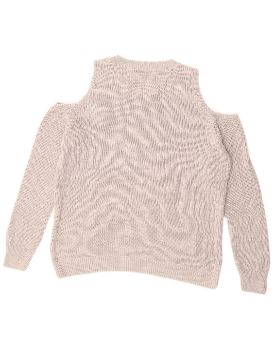 SUPERDRY Pulover cu decolteu cu barcă cu grafică pentru femei UK 14 Gri mediu