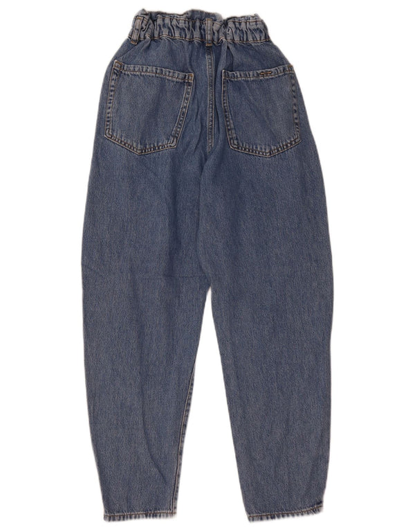 Blugi conici cu talie înaltă pentru femei Zara EU 34 2XS L24 L25 Bumbac albastru