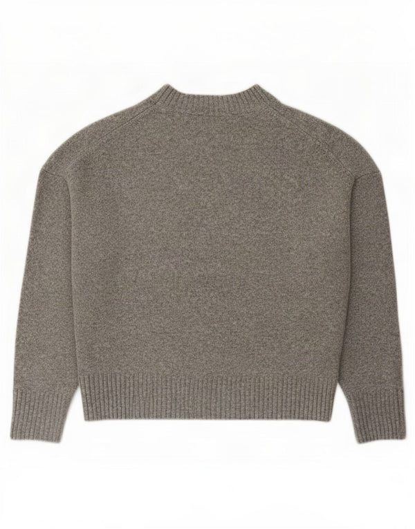 Pulover supradimensionat pentru femei Zara, cu gâtul turn, UK 10, gri mic