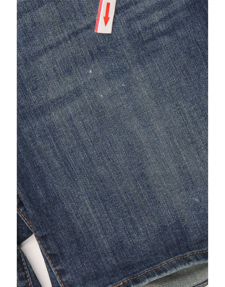 Pantaloni scurți din blugi Levi's W28, bumbac albastru mediu