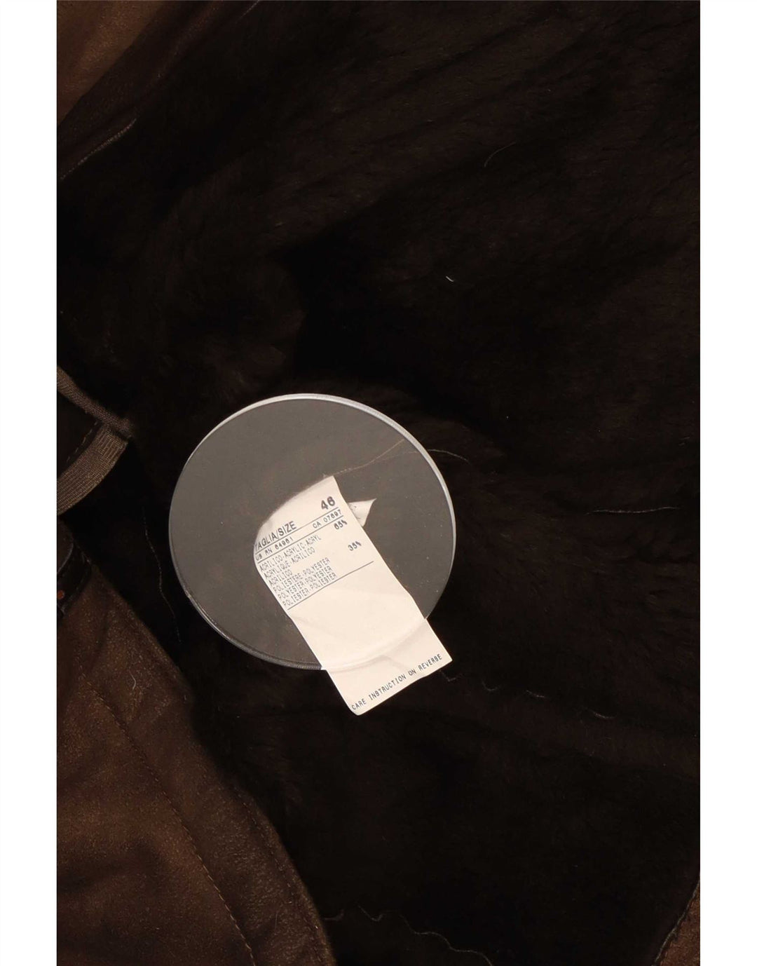 Jachetă Sherpa pentru femei Benetton IT 46 Large Brown Acrylic