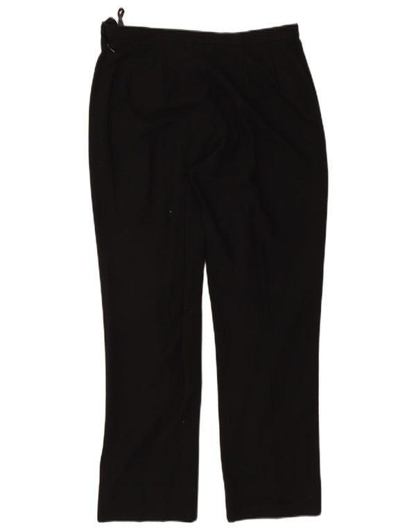 Pantaloni casual drepti pentru femei Marks & Spencer UK 12 Medium W30 L27 Negru