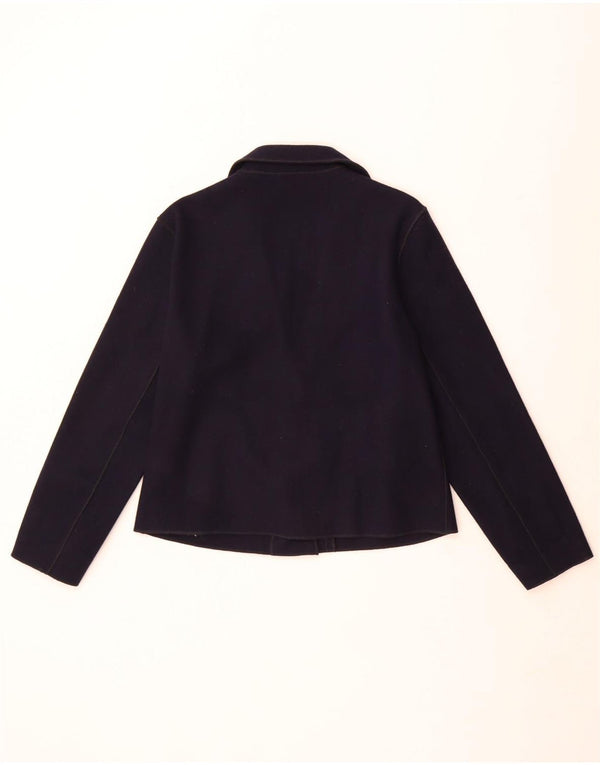 Sacou blazer pentru femei Lee Cooper cu 3 nasturi UK 12 Poliester mediu bleumarin