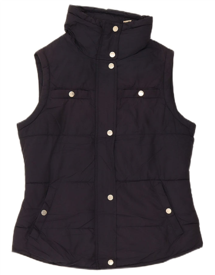 Gilet căptușit pentru femei Massimo Dutti UK 14 Medium Bleumarin Poliester