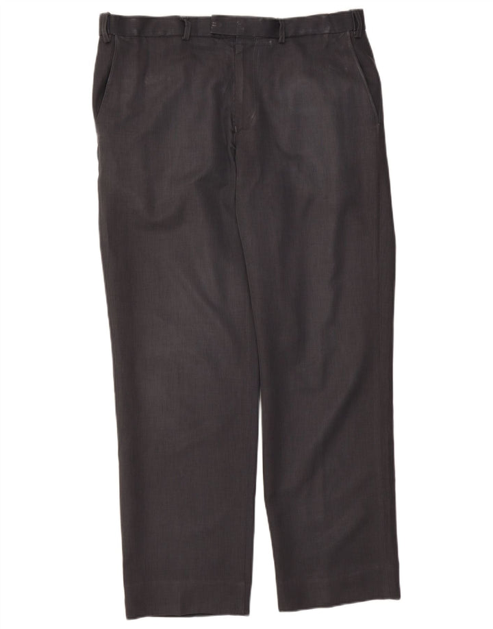Pantaloni chino drepți pentru bărbați Marks & Spencer W36 L31 poliester albastru