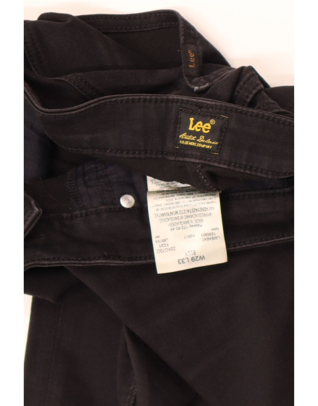 Blugi Lee Elly Slim pentru femei W29 L33 bumbac negru