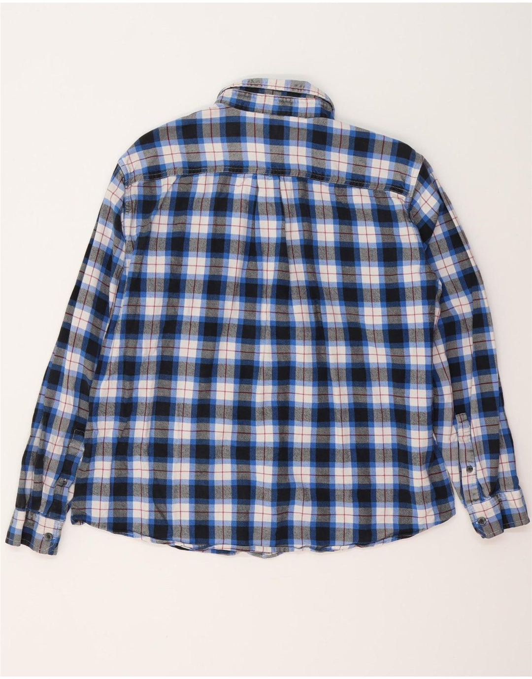 Cămașă de flanel EDDIE BAUER pentru bărbați, XL, albastru, cu carouri