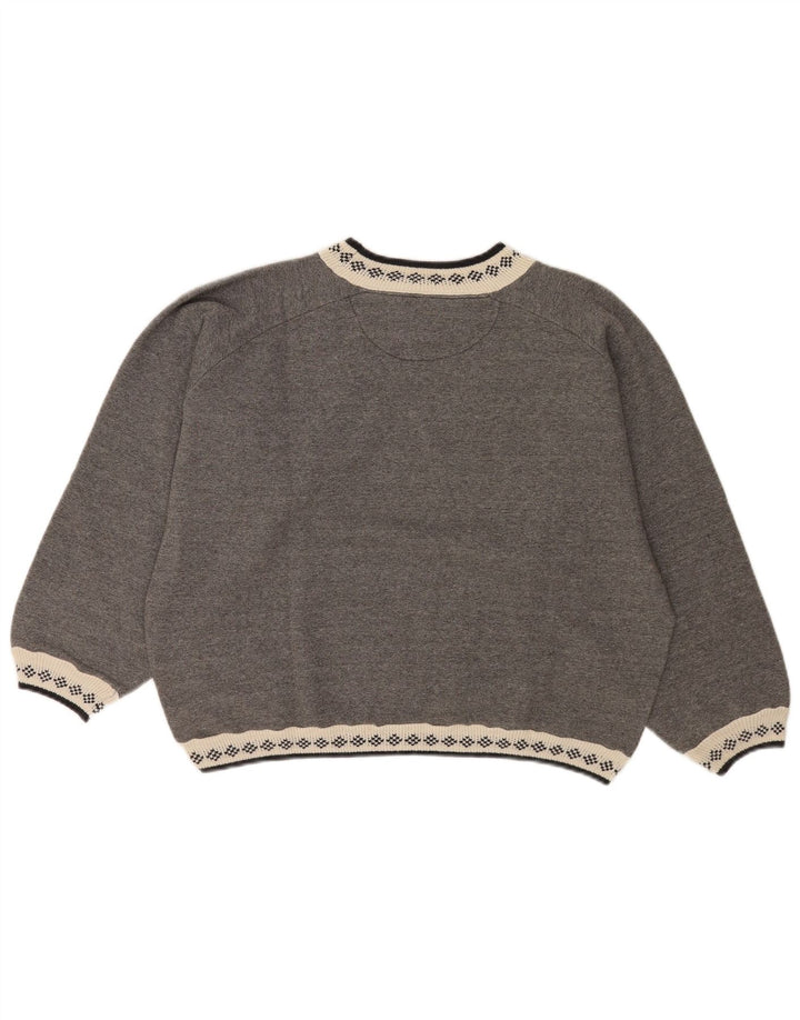 Hanorac oversize pentru femei Meeting Pulover UK 16 mare gri
