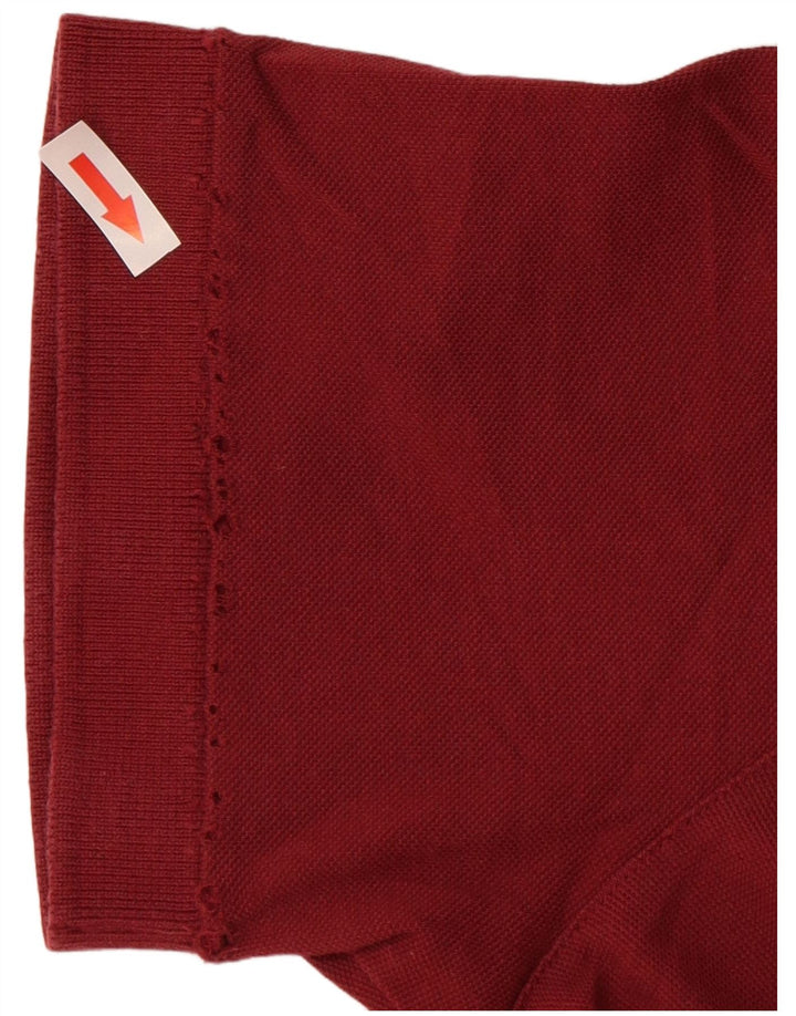 Cămașă polo HUGO BOSS pentru bărbați din bumbac burgundy mare