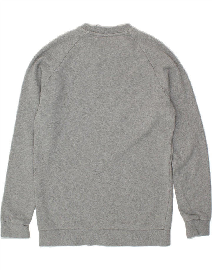 ADIDAS Mens Graphic Sweatshirt Jumper Small Grey Vintage Adidas and Second-Hand Adidas from Messina Hembry 