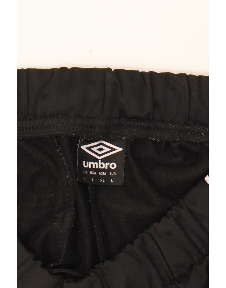 Pantaloni de trening grafic Umbro pentru bărbați, mari, negru, poliester