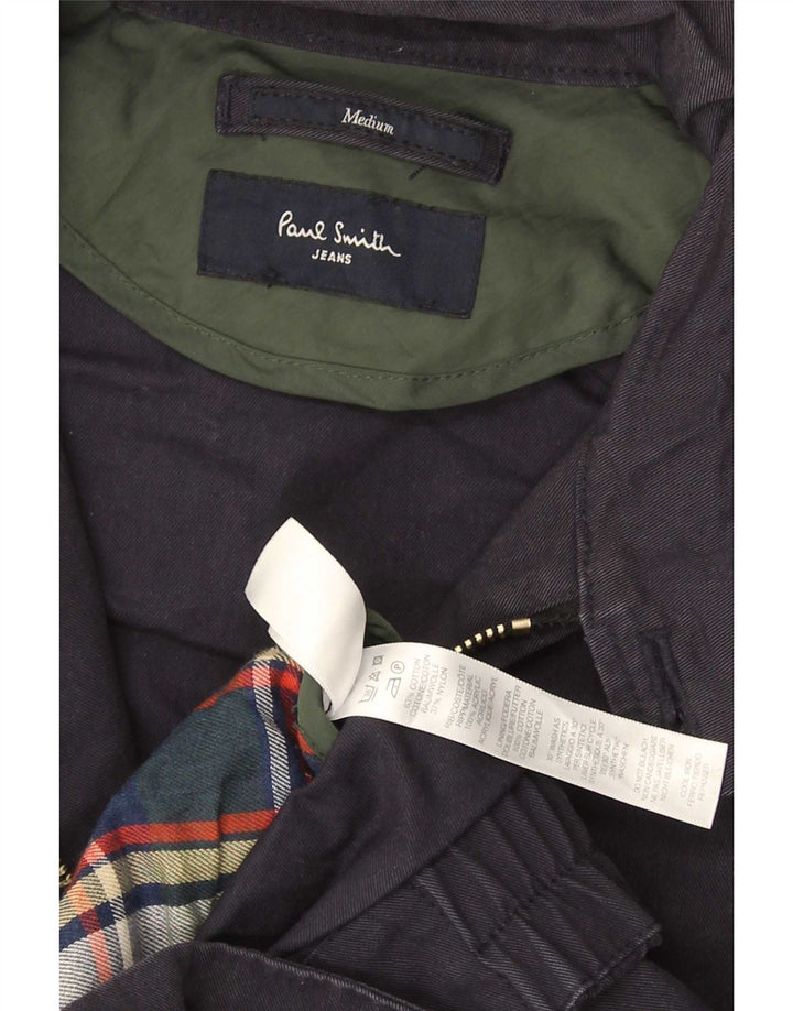 Jachetă bomber pentru bărbați Paul Smith, bumbac, albastru bleumarin mediu