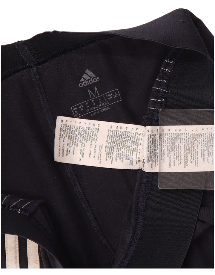Leggings pentru femei Adidas Marea Britanie 12/14, bumbac mediu albastru bleumarin