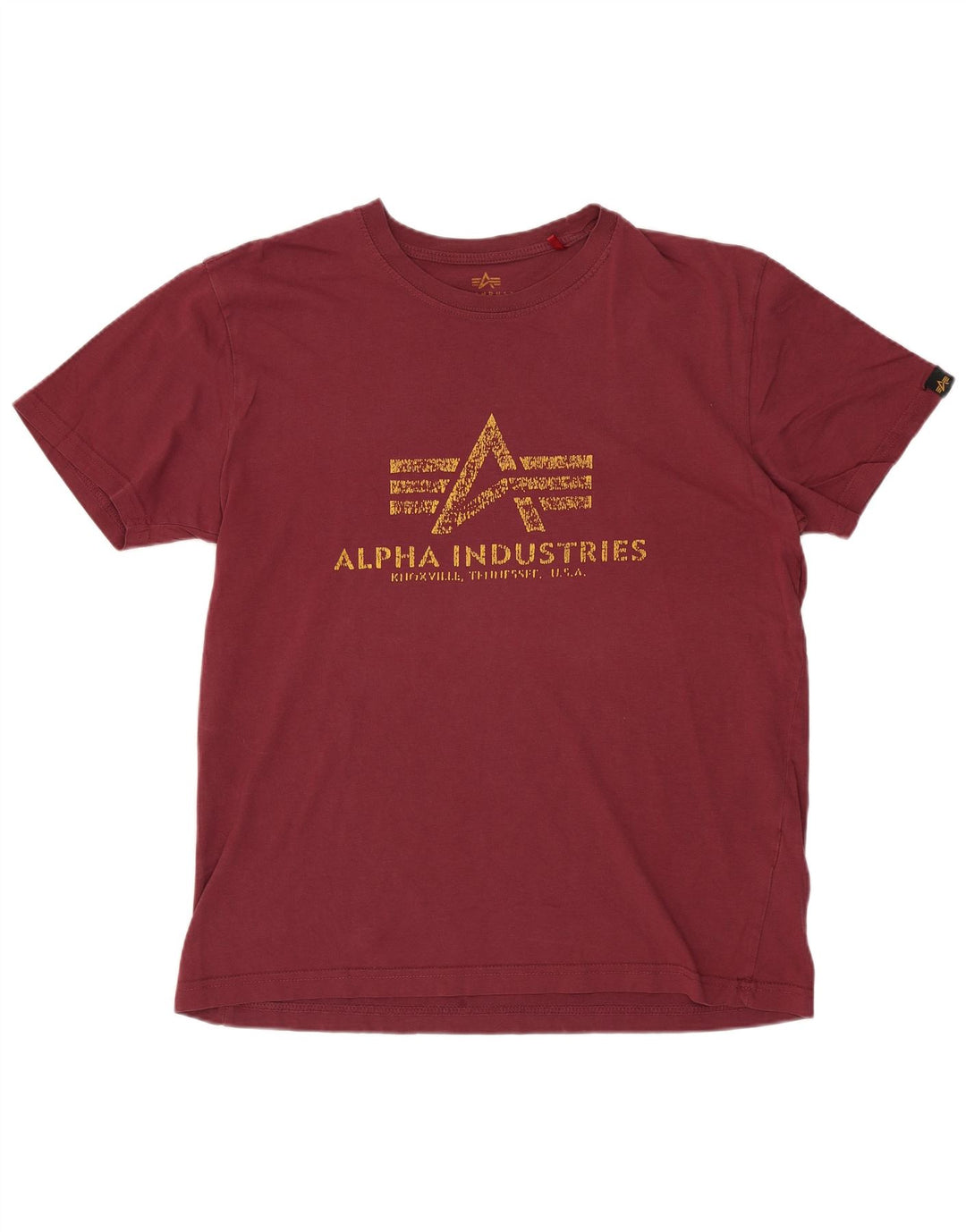 ALPHA INDUSTRIES Tricou grafic pentru femei Top UK 14 Medium Burgundy Bumbac