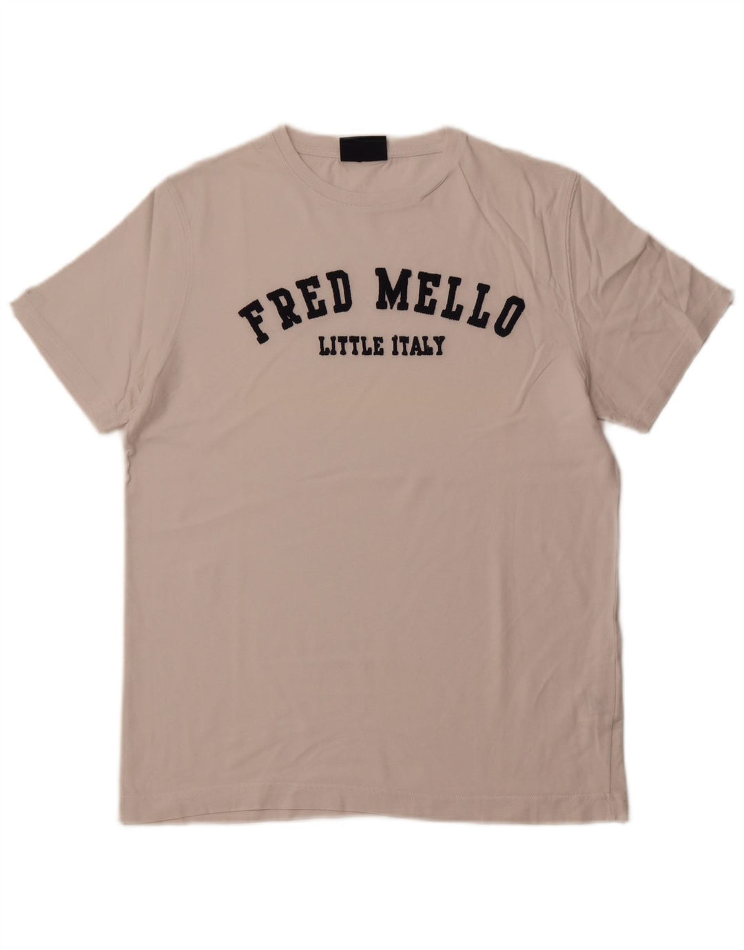 FRED MELLO Tricou grafic pentru bărbați Top mare din bumbac alb