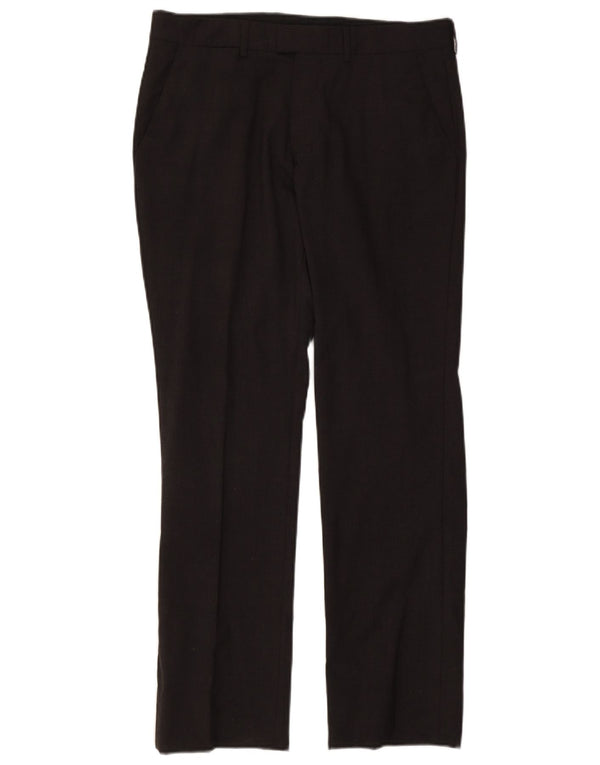 Pantaloni de costum drepți pentru bărbați Zara EU 40 Mediu L31 L30 Poliester gri