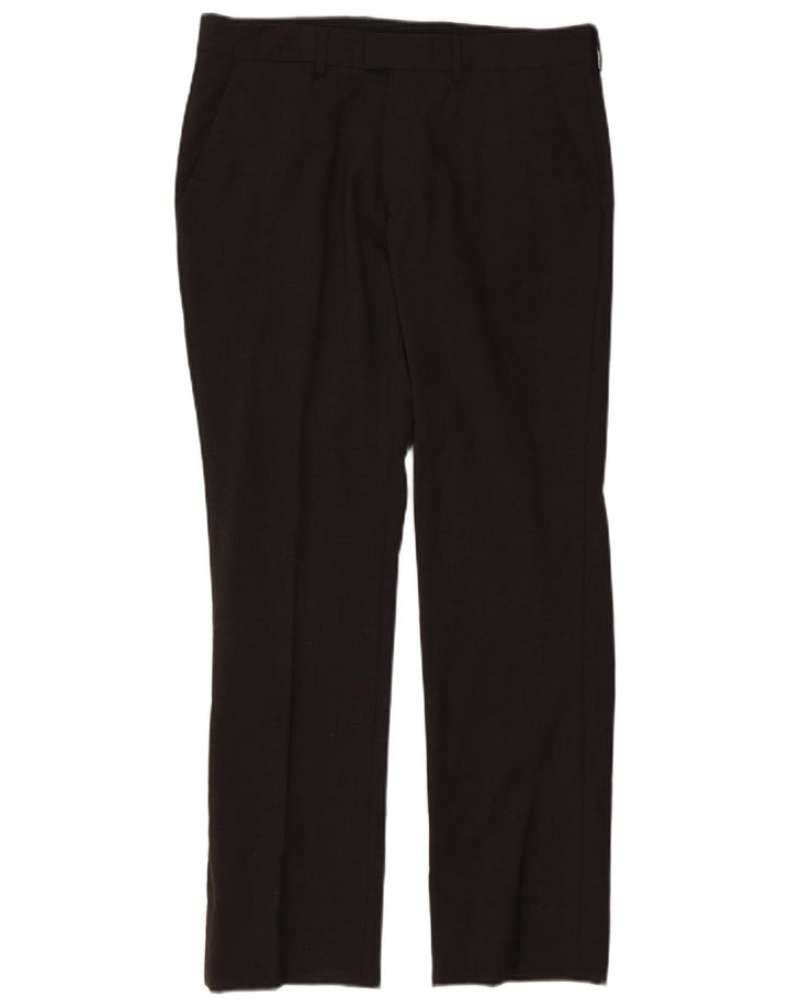 Pantaloni de costum drepți pentru bărbați Zara EU 40 Mediu L31 L30 Poliester gri