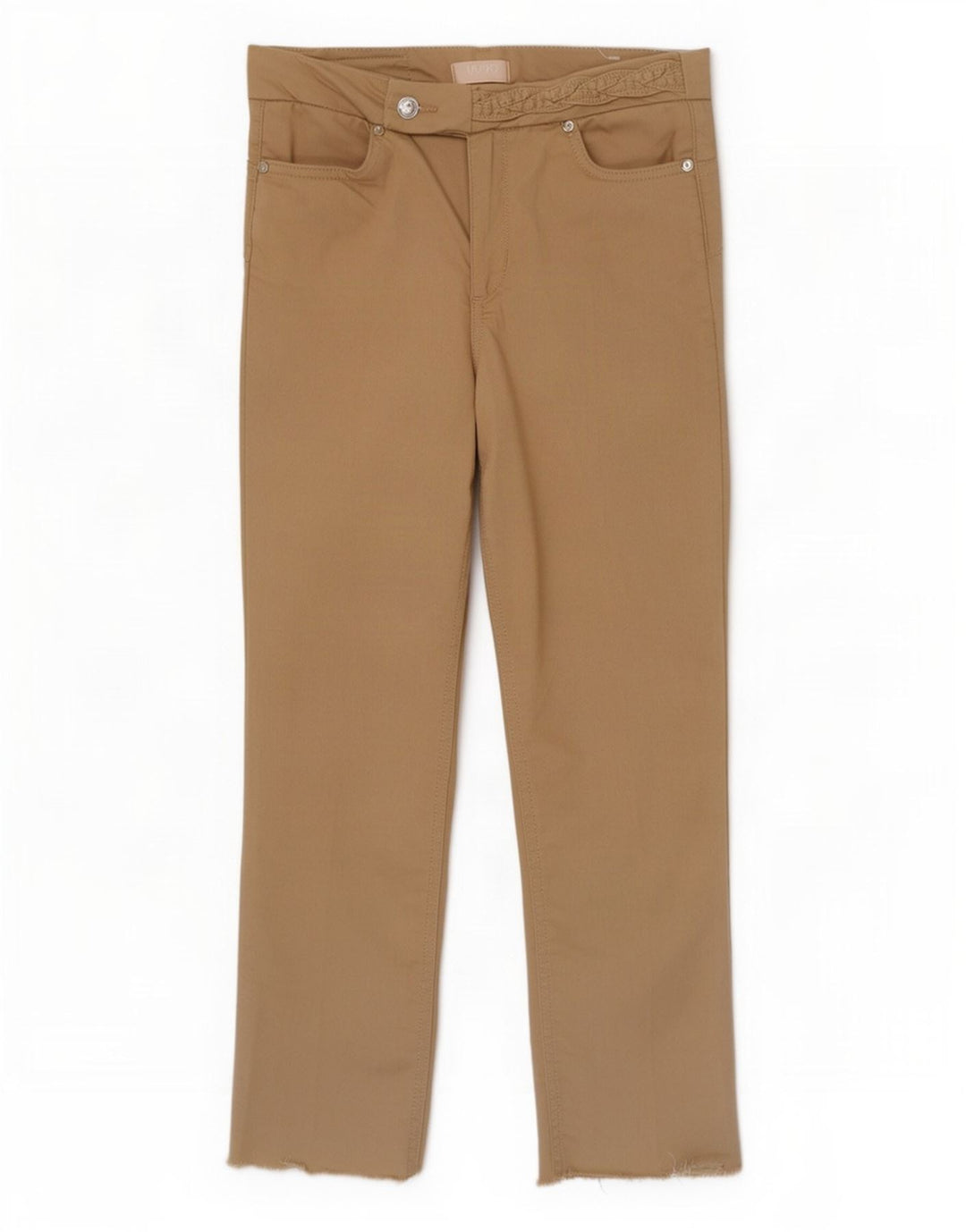 Liu Jo Pantaloni De Costum Femei L28 L26 Maro Bumbac