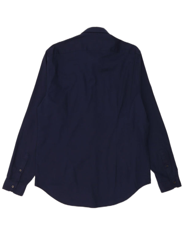 Cămașă pentru bărbați Zara Slim Fit XL Bleumarin