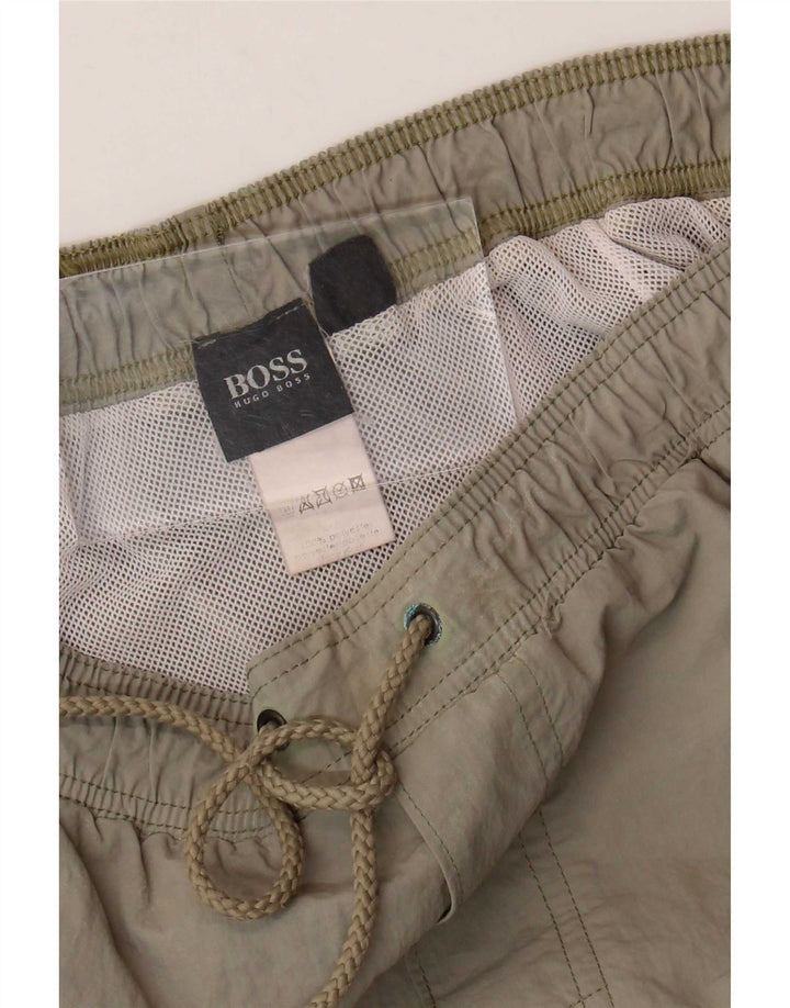 Pantaloni scurți de înot pentru bărbați Hugo Boss, nailon verde mari