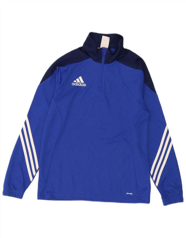 Adidas Boys Climalite Pullover Trening Top 13-14 Ani XL Albastru